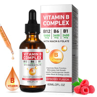 Vitamin B Complex Liquid Vegan Vitamin B12 Liquid Drops
