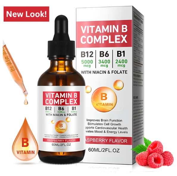 Vitamin B Complex Liquid Vegan Vitamin B12 Liquid Drops